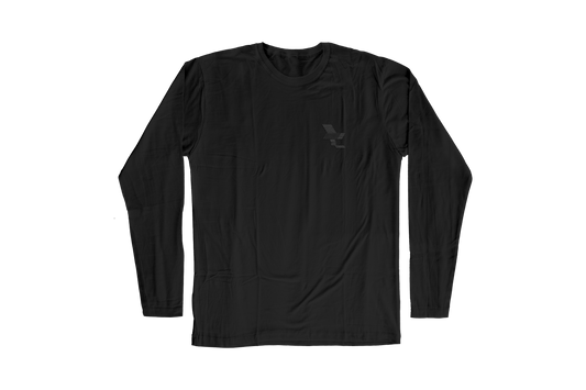 Black on Black Long Sleeve Top